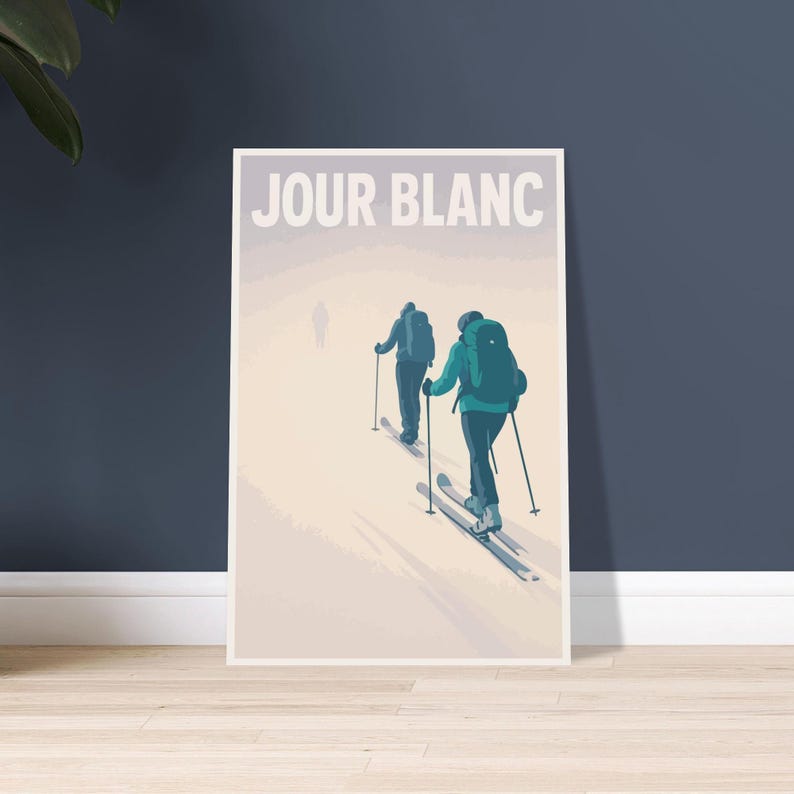 Affiche vintage Jour blanc
