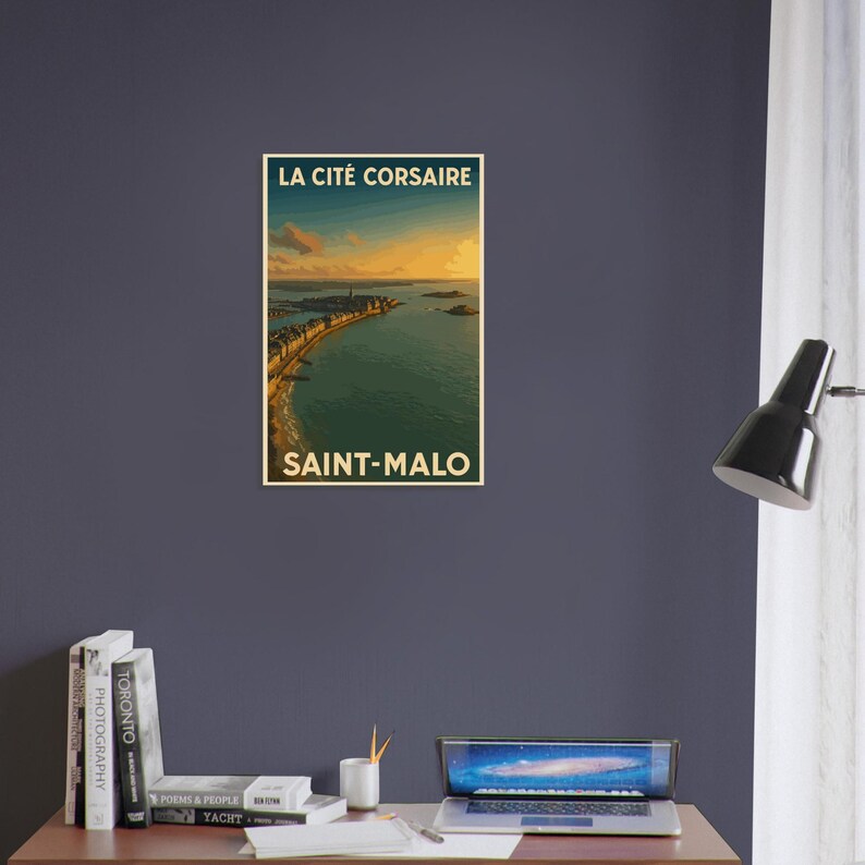 Affiche Saint-Malo, la cité corsaire au couchant, vue 5