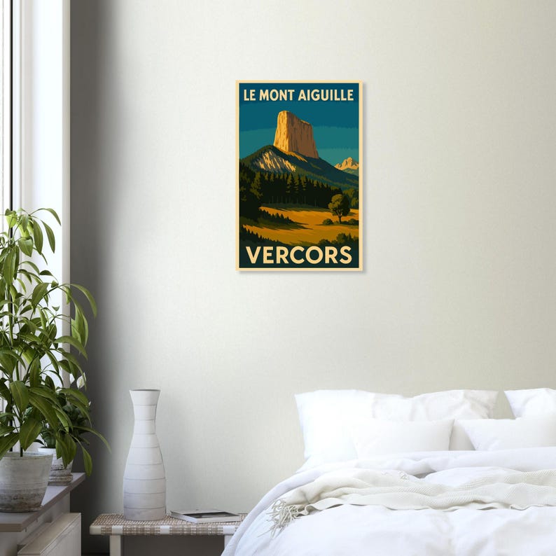 Affiche Escalade au Mont Aiguille, vue 4