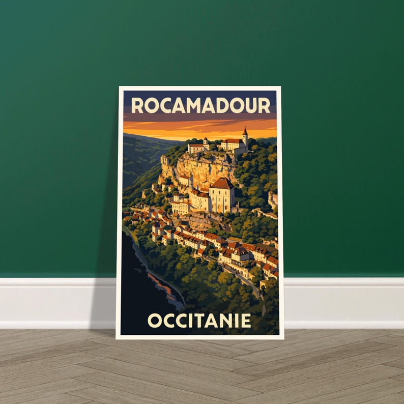 Affiche vintage Rocamadour