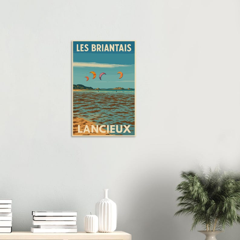 Affiche Kitesurf aux Briantais, vue 2