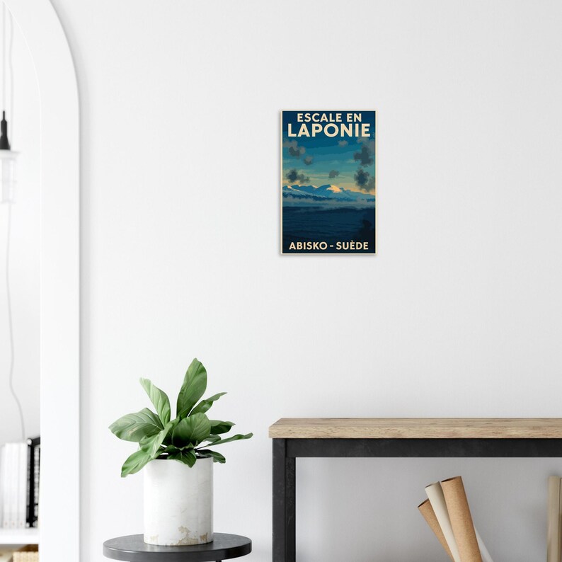 Affiche Abisko, Laponie, vue 2
