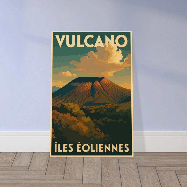 Affiche vintage Vulcano