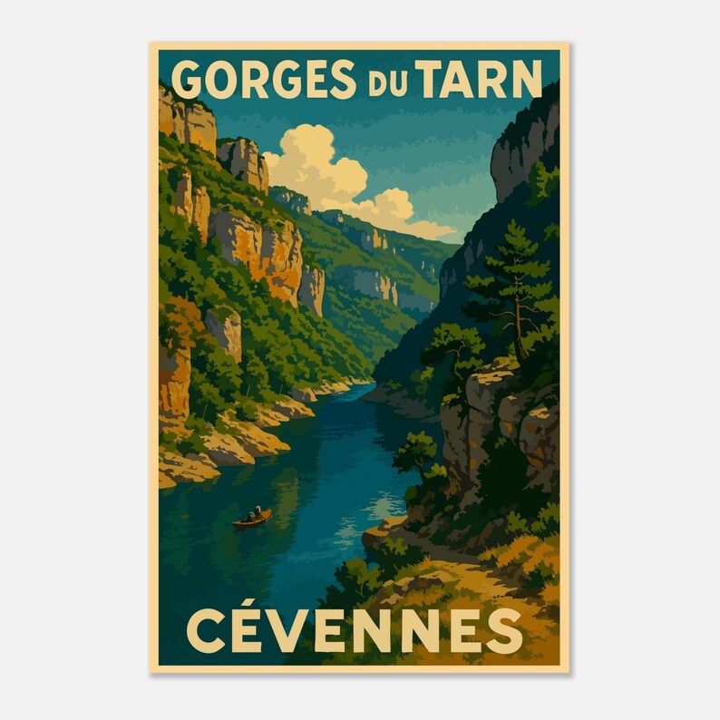 Affiche Les gorges du Tarn, vue 4