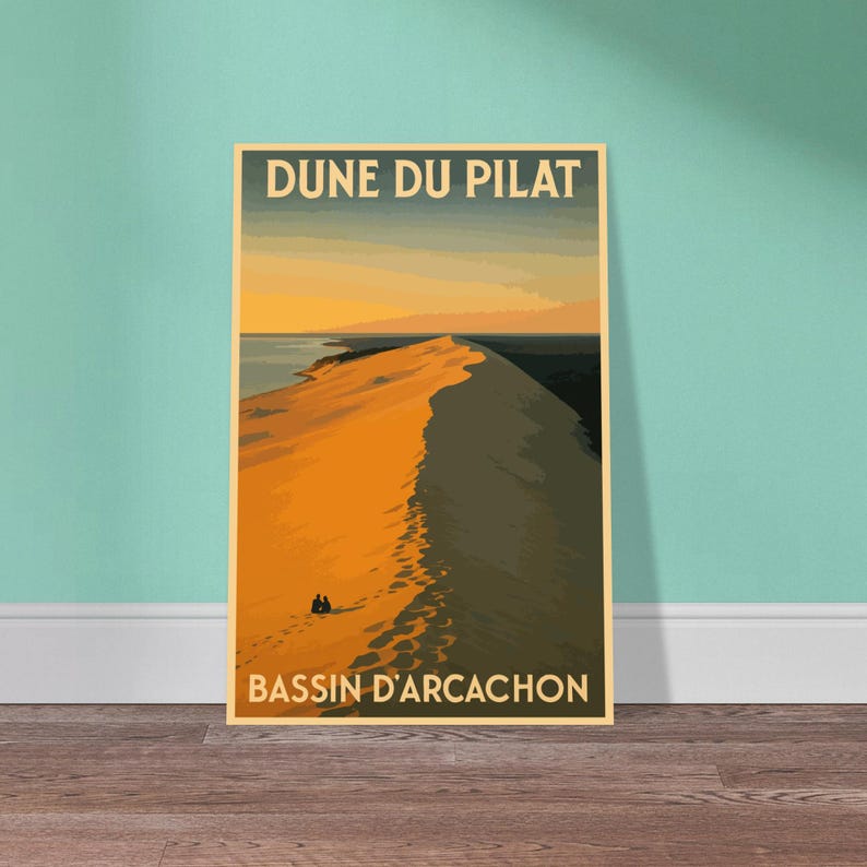 Affiche vintage La dune du Pilat