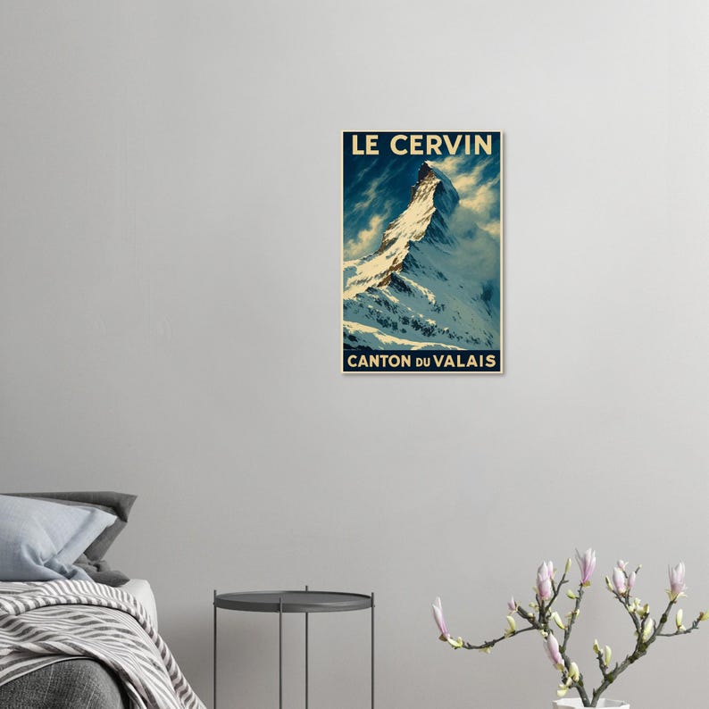 Affiche Le Cervin, Valais, vue 2