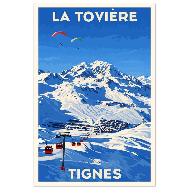 Affiche La Tovière, Tignes, vue 5