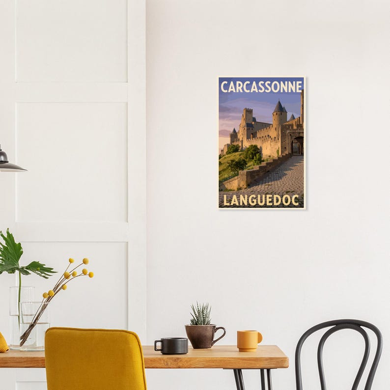 Affiche La cité de Carcassonne, vue 4