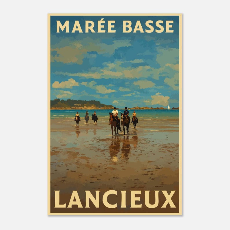 Affiche Lancieux, bord de mer, vue 5