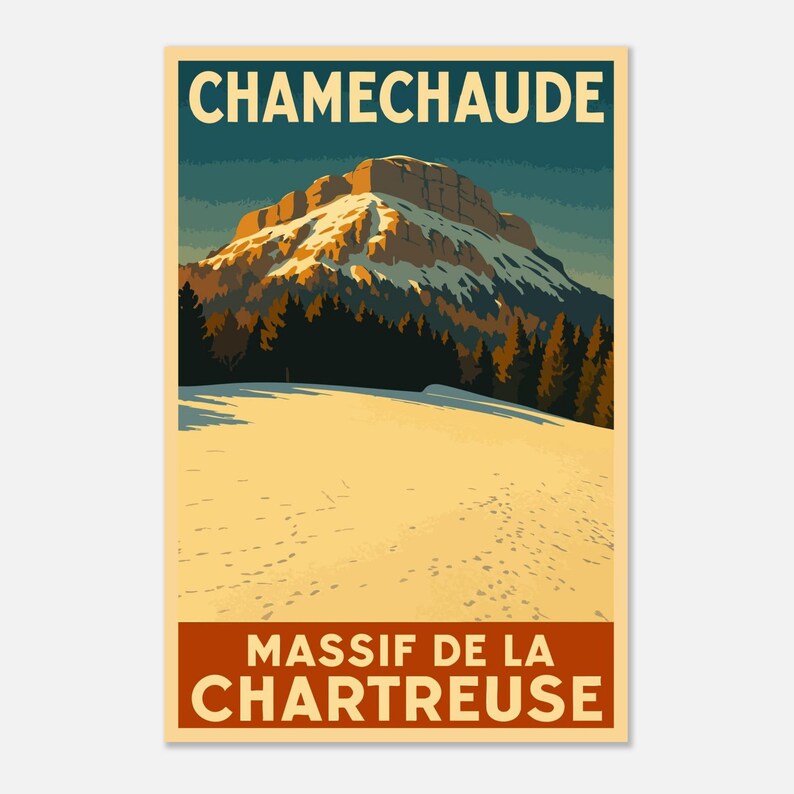 Affiche Chamechaude sous la neige, vue 2
