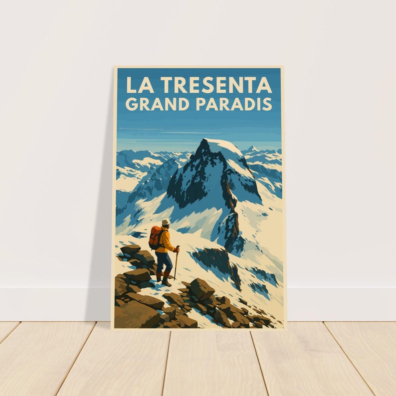 Affiche vintage La Tresenta, Grand Paradis