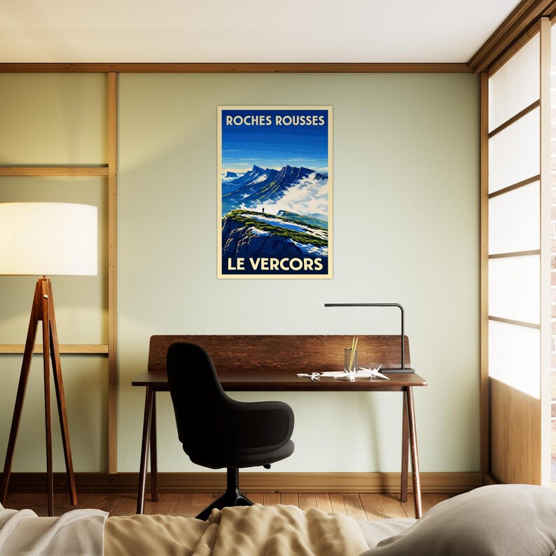 Affiche Les crêtes des Roches Rousses, vue 4