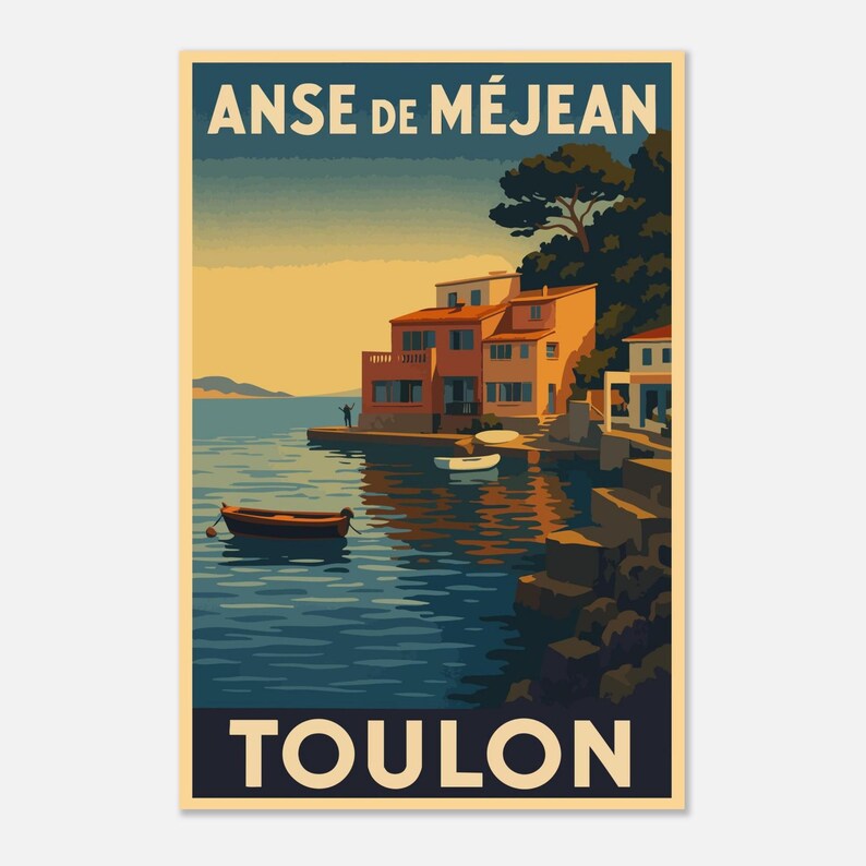Affiche L'anse de Méjean, Toulon, vue 5