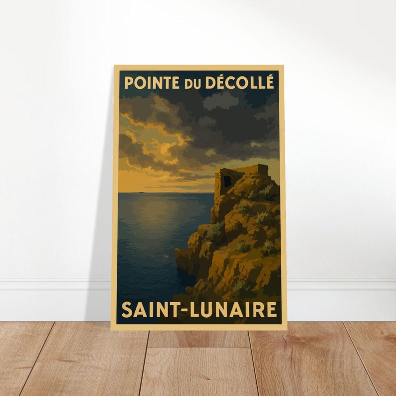 Affiche vintage La pointe du Décollé