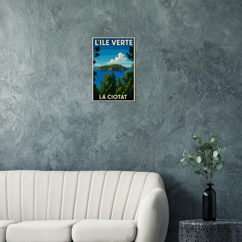 Affiche L'Île Verte, La Ciotat, vue 3