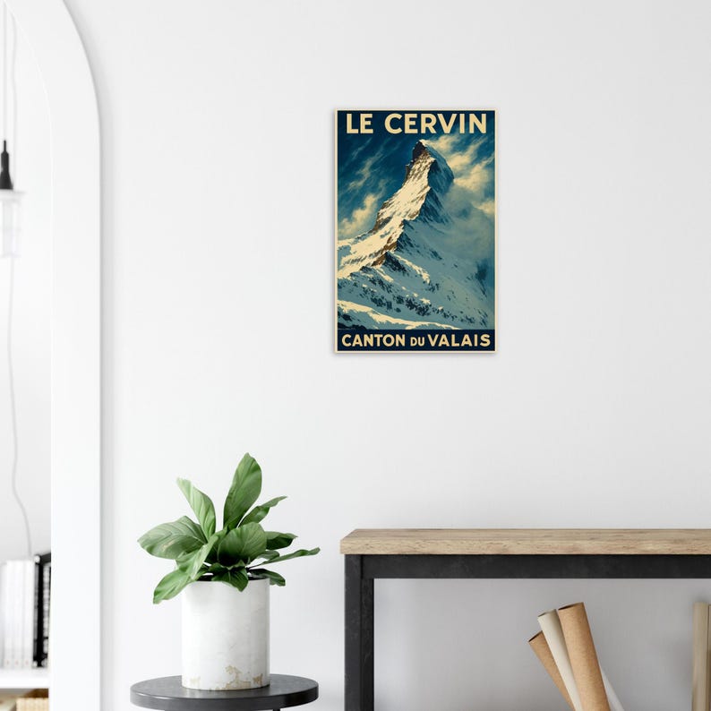 Affiche Le Cervin, Valais, vue 5