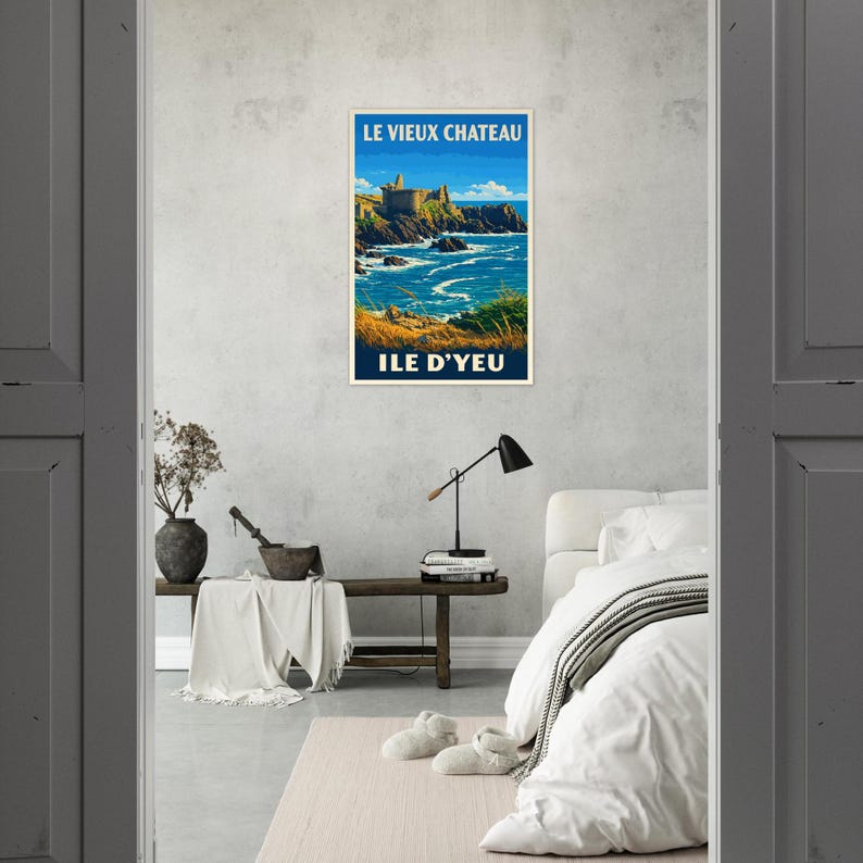 Affiche Le Vieux Château, Île d'Yeu, vue 2