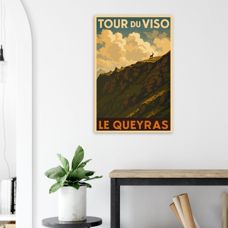 Affiche Le Tour du Viso et le bouquetin, vue 4