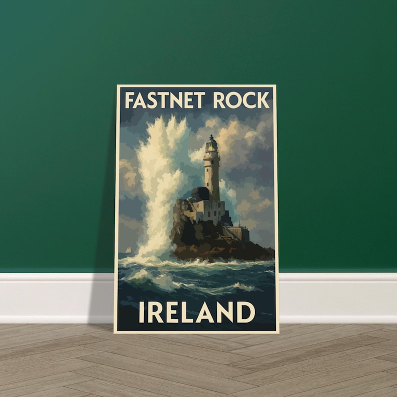 Affiche vintage Fastnet Rock