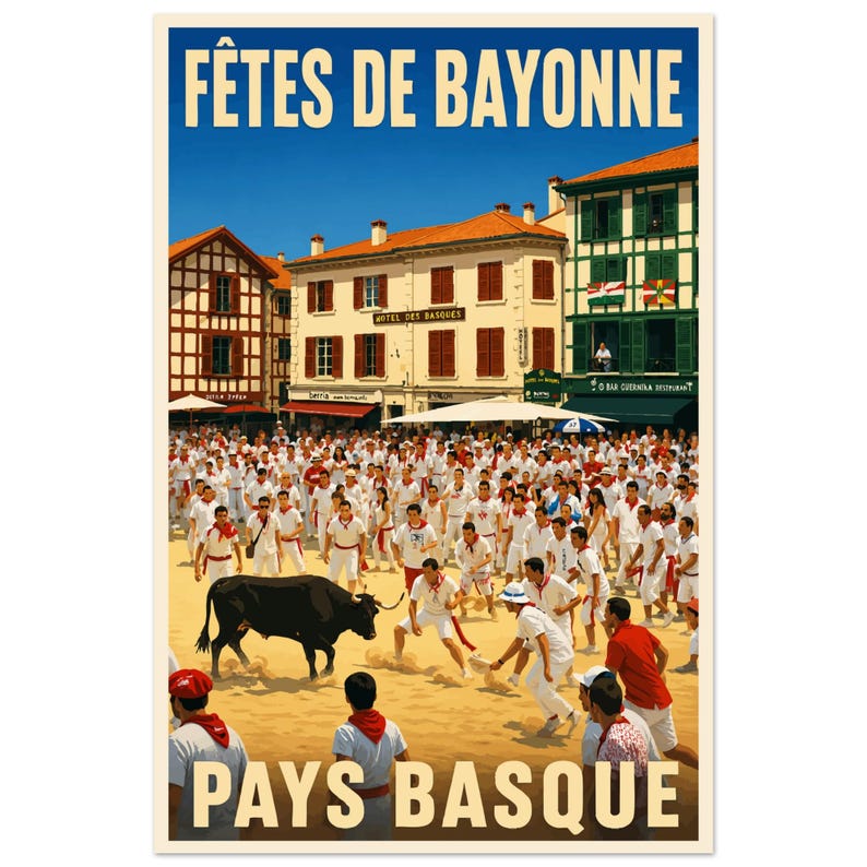 Affiche Les fêtes de Bayonne, vue 4