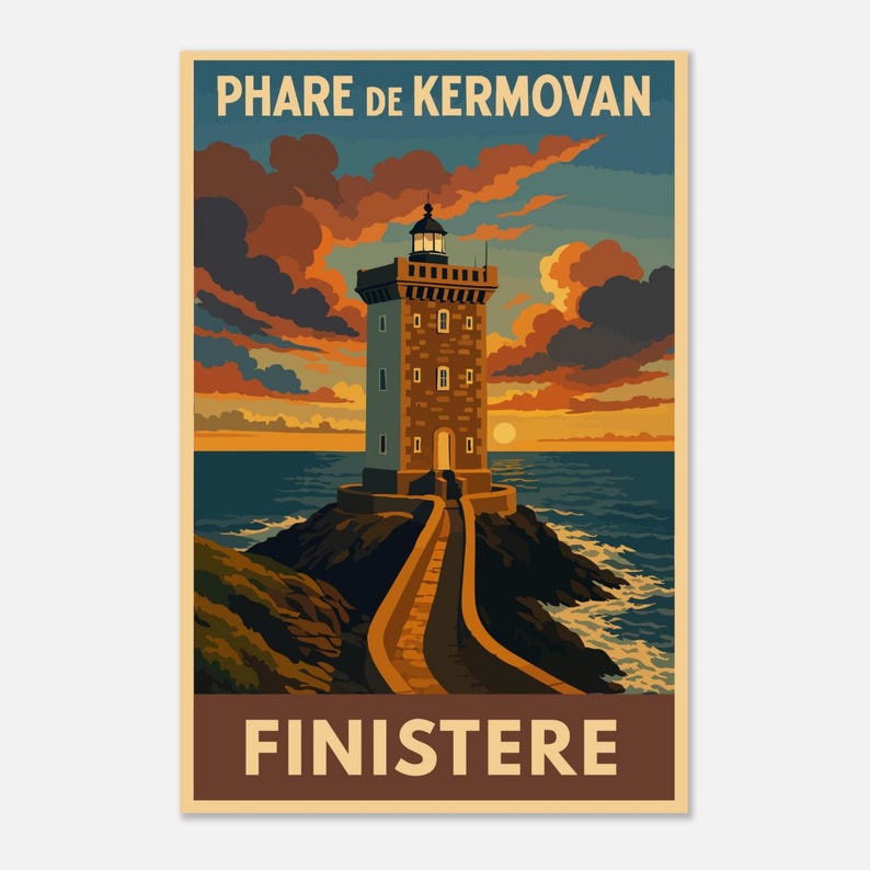 Affiche Le phare de Kermovan, vue 3