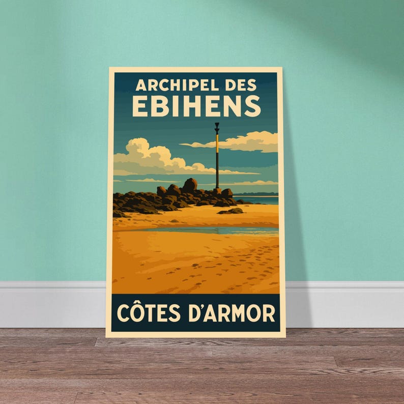 Affiche vintage L'archipel des Ébihens