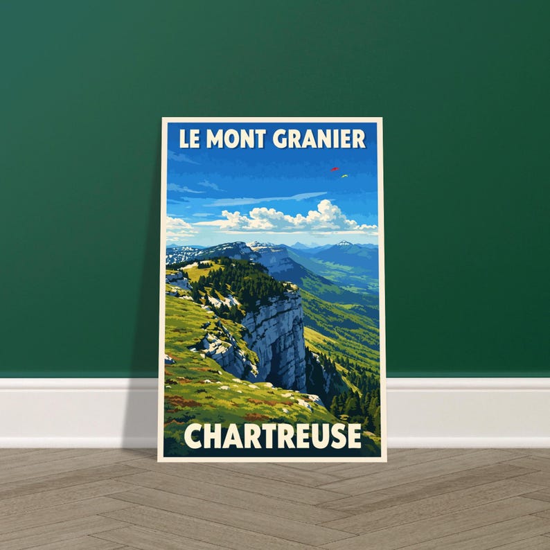 Affiche vintage Le Mont Granier