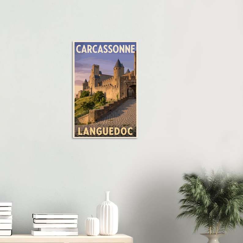Affiche La cité de Carcassonne, vue 3