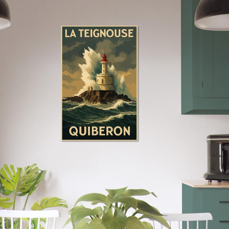 Affiche Le phare de la Teignouse, vue 2