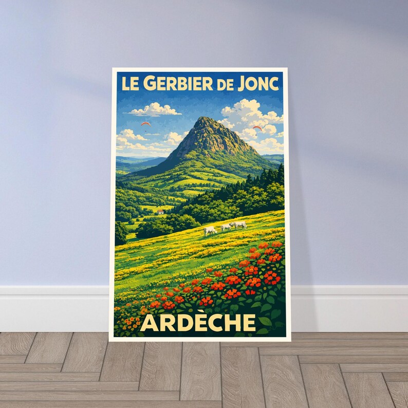 Affiche Le Mont Gerbier de Jonc, vue 2