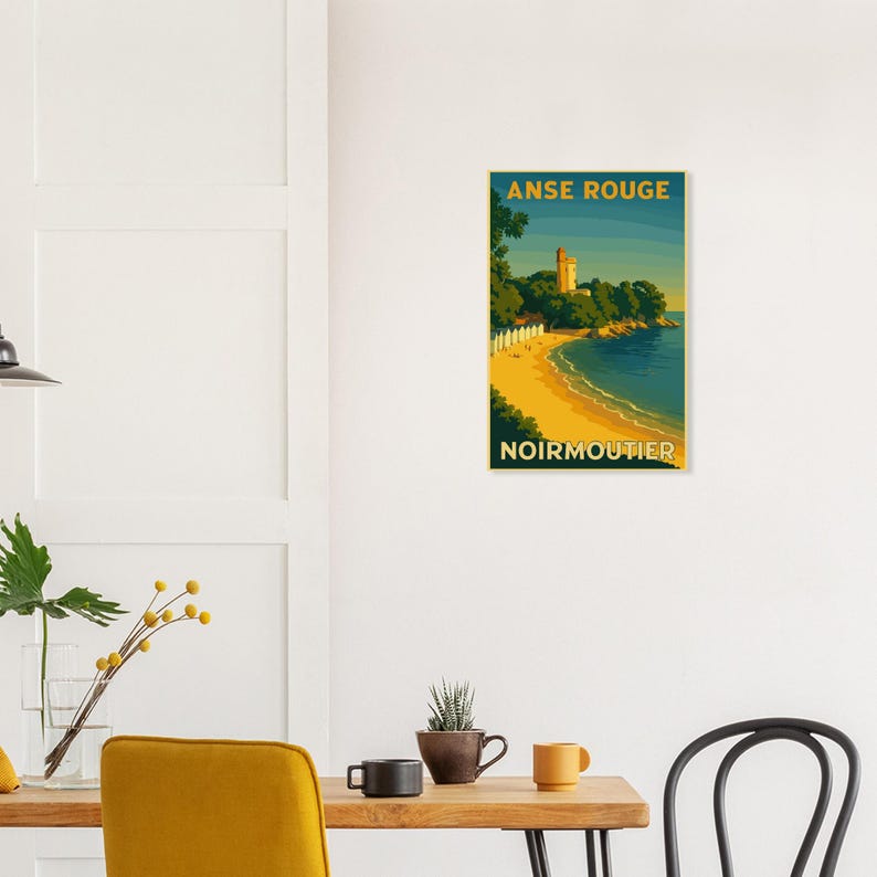 Affiche L'Anse Rouge, Noirmoutier, vue 4