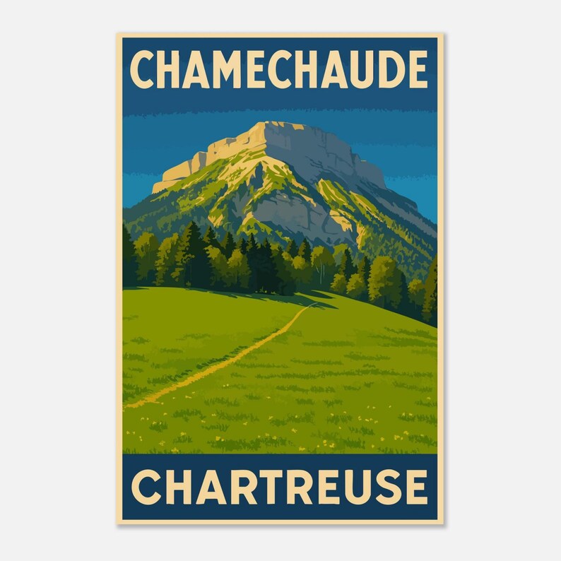 Affiche Chamechaude en été, vue 2