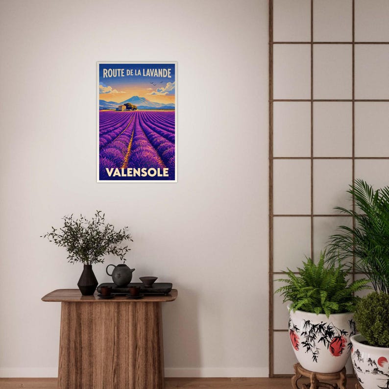 Affiche La route de la lavande, Valensole, vue 5