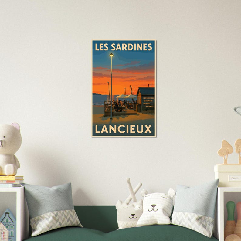 Affiche Les sardines à la plage, vue 4