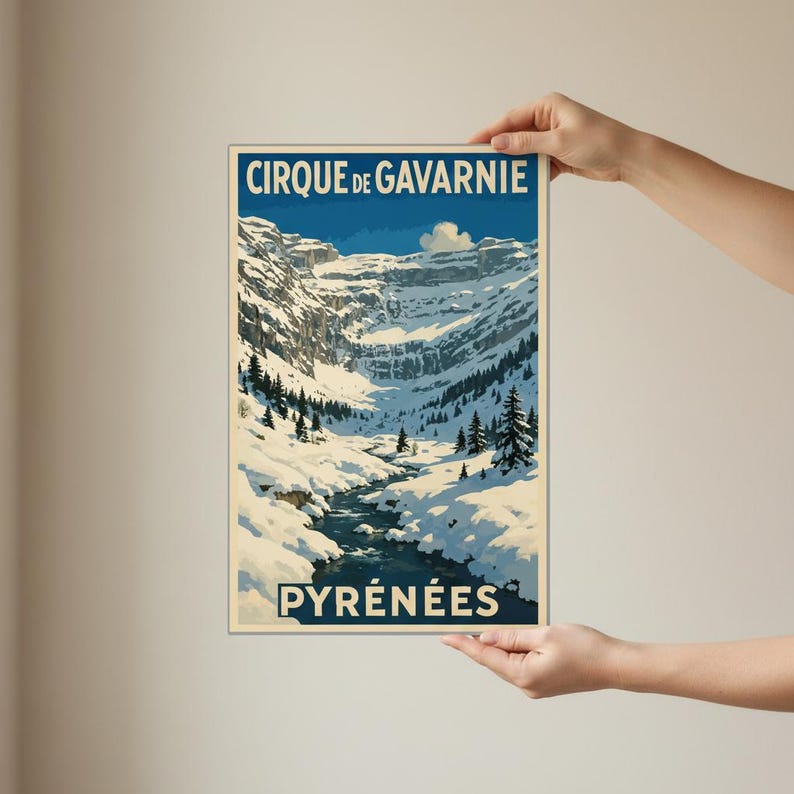 Affiche Le cirque de Gavarnie, vue 2