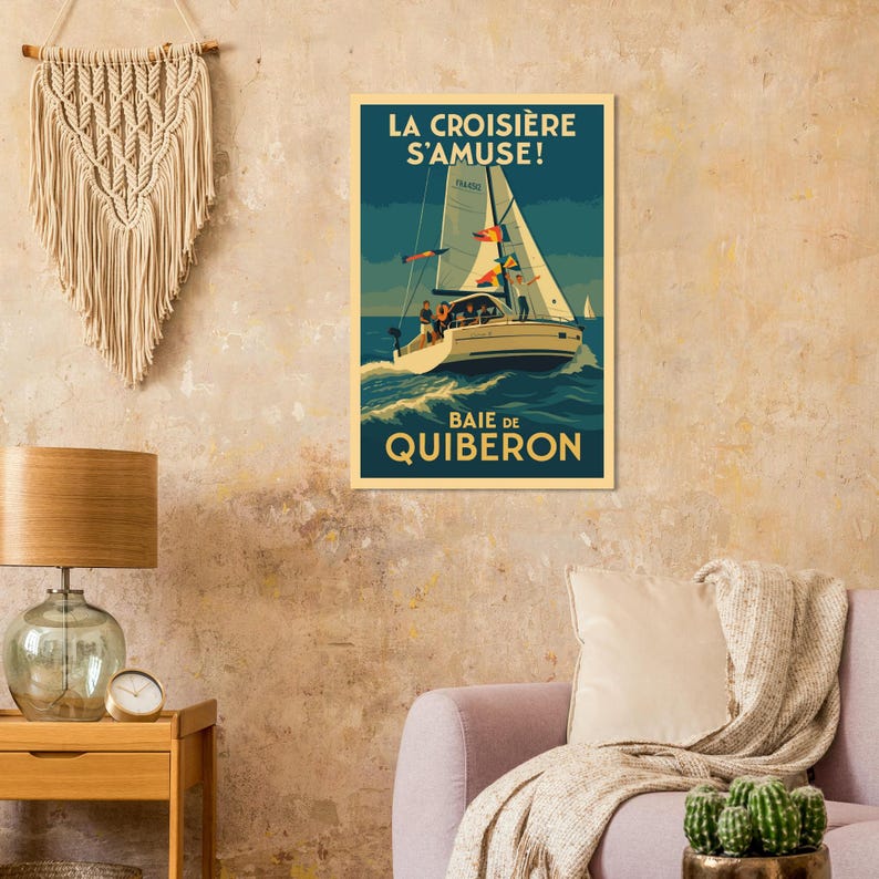 Affiche Voilier en baie de Quiberon, vue 5