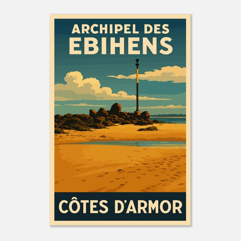 Affiche L'archipel des Ébihens, vue 2