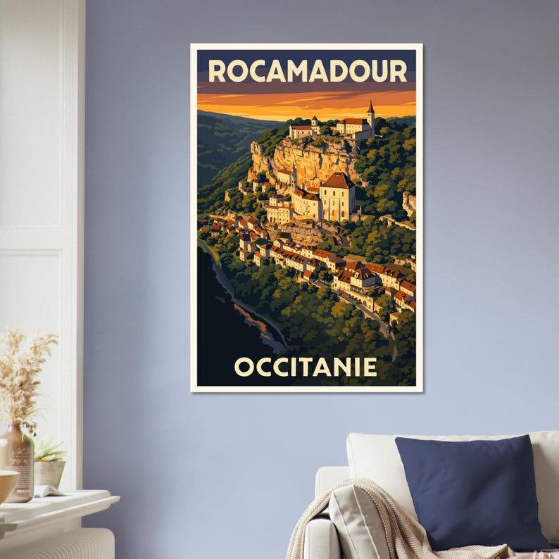 Affiche Rocamadour, vue 2