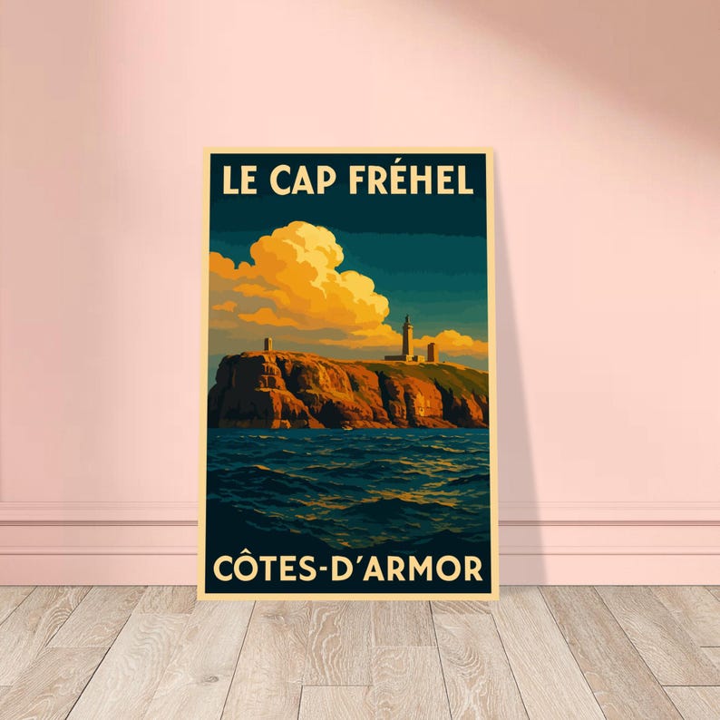Affiche vintage Le cap Fréhel