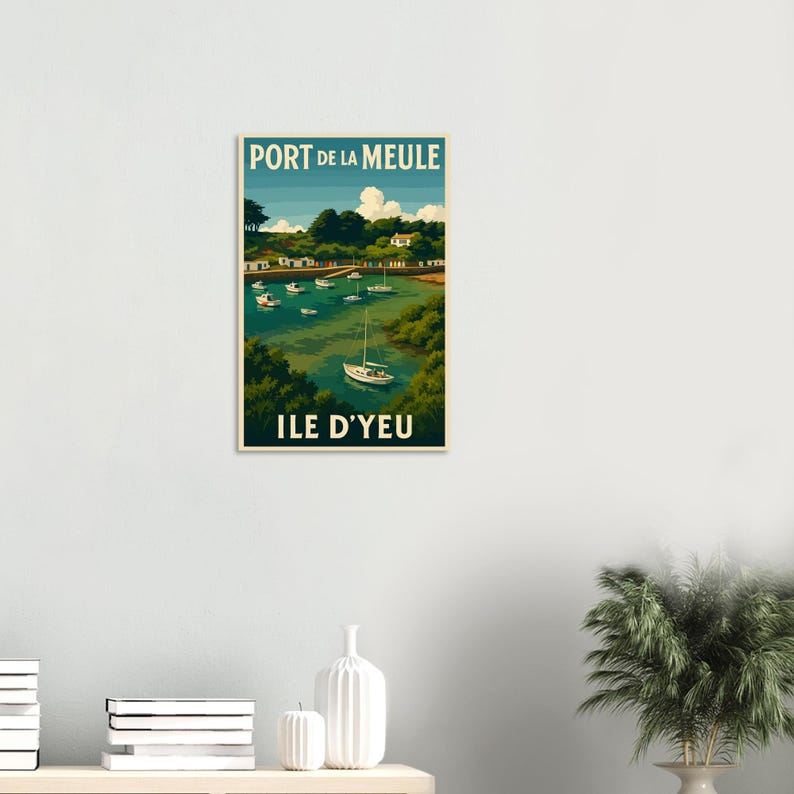 Affiche Port de la Meule, Île d'Yeu, vue 5