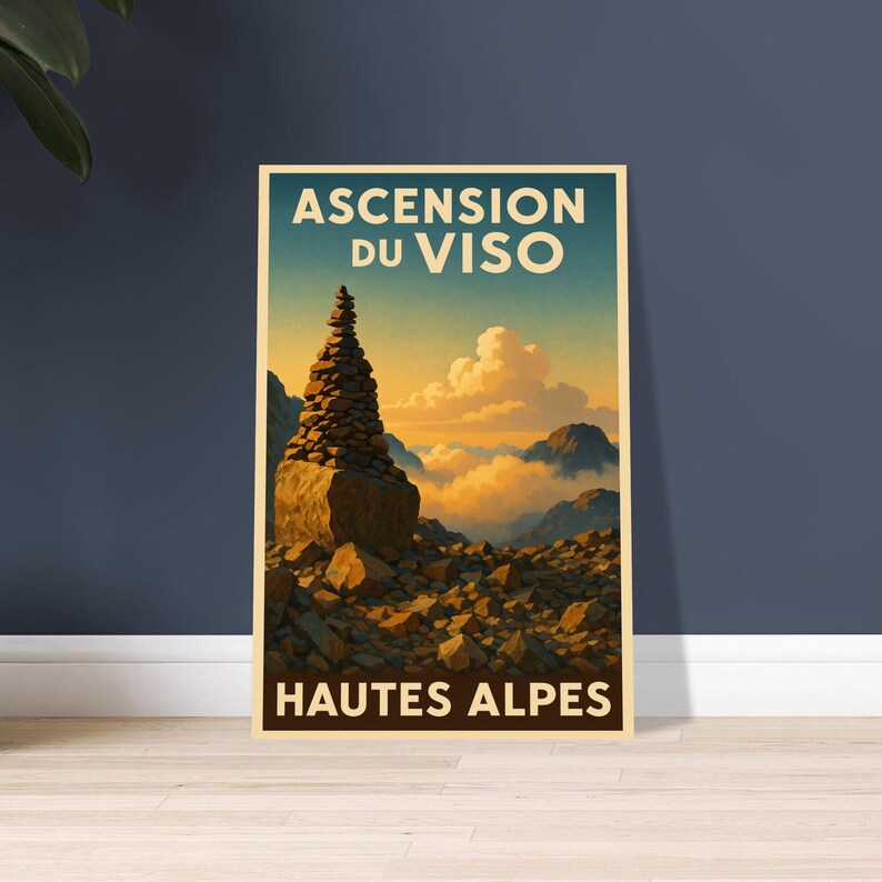 Affiche L'ascension du Viso, vue 2