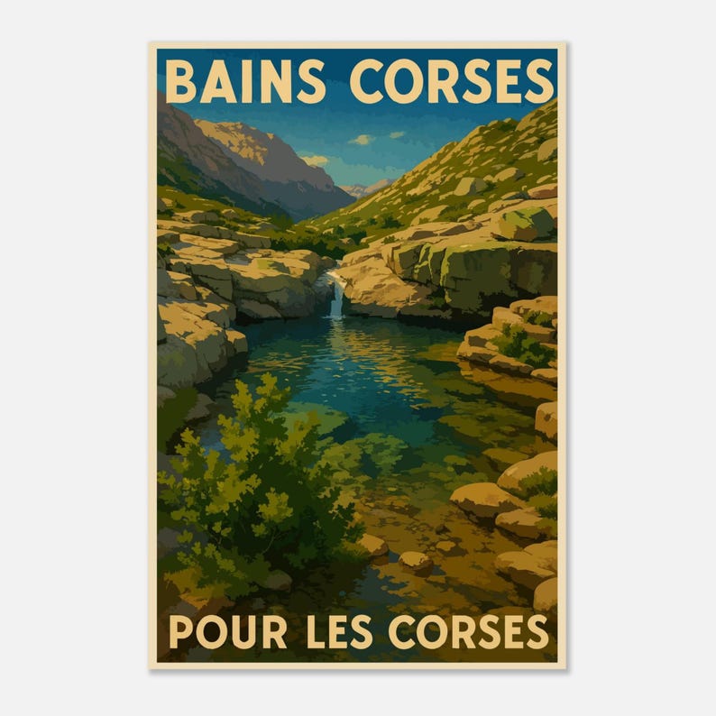 Affiche Bains corses, vue 5