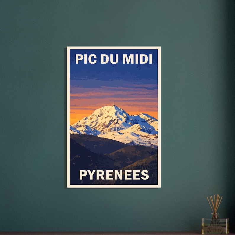 Affiche Le Pic du Midi, vue 2