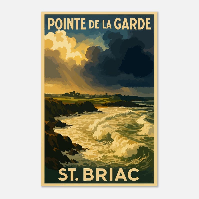 Affiche La pointe de la Garde dans la tempête, vue 3