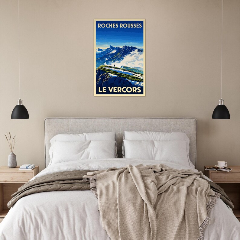 Affiche Les crêtes des Roches Rousses, vue 3
