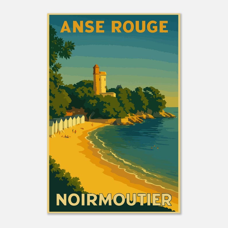 Affiche L'Anse Rouge, Noirmoutier, vue 3