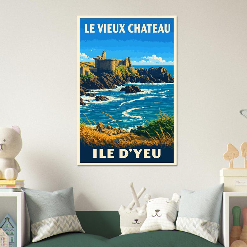 Affiche Le Vieux Château, Île d'Yeu, vue 5