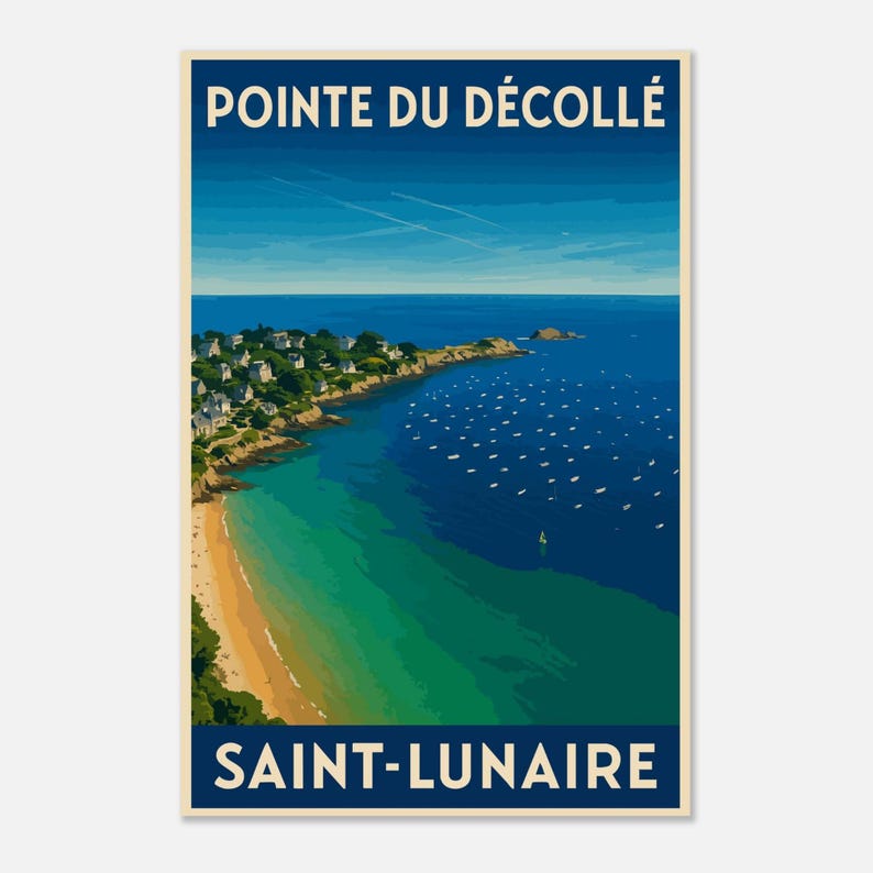 Affiche Saint-Lunaire, la pointe du Décollé, vue 5
