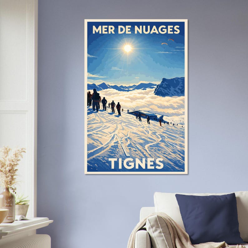 Affiche Tignes, vue 2