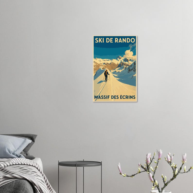 Affiche Ski de randonnée dans les Écrins, vue 4